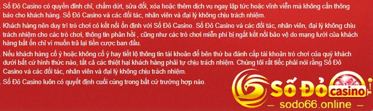 Quy định về xử phạt khi vi phạm chính sách bảo mật Sodo66
